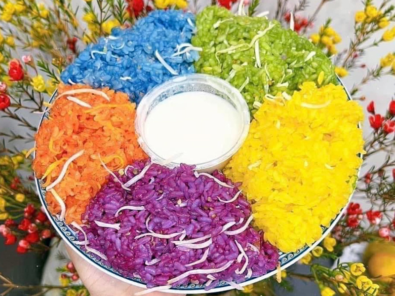 Xôi ngũ sắc