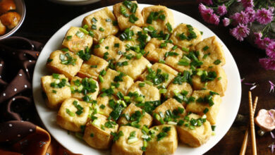 Món Đậu Phụ Rán tẩm Hành Chuẩn Vị