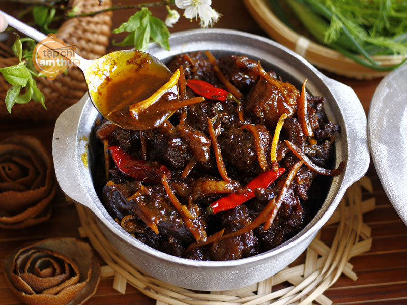 Món bò kho gừng kiểu miền Bắc Món bò kho gừng kiểu miền Bắc