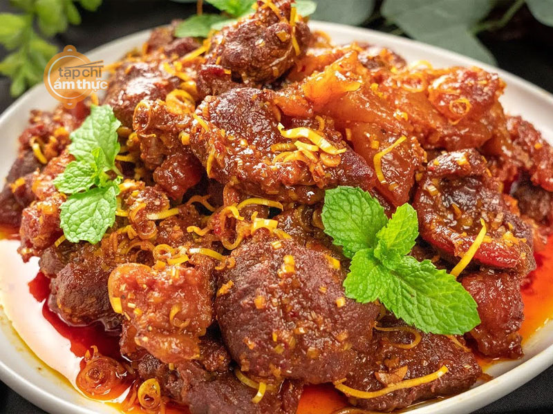 Món bò kho gừng kiểu miền Bắc Món bò kho gừng kiểu miền Bắc
