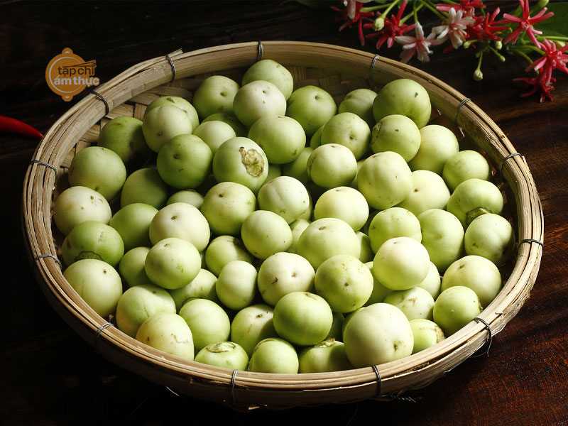 Món ngon Thái Bình - Cà pháo nấu mắm tôm