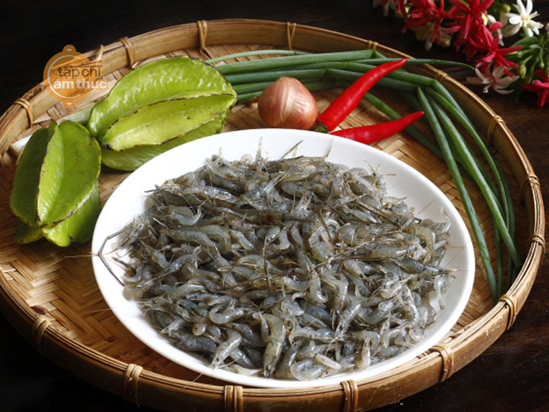 Tép gạo rang khế chua kiểu Bắc Tép gạo rang khế chua kiểu Bắc