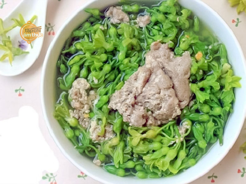 Canh cua hoa thiên lý bổ dưỡng và giải nhiệt