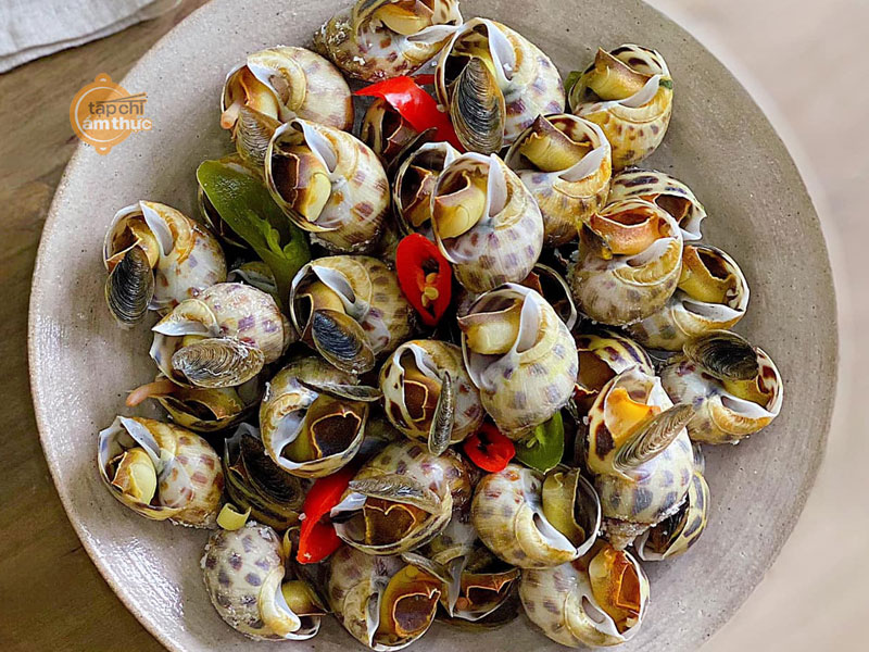 Món ốc hương hấp muối đậm đà và thơm ngon siêu cuốn