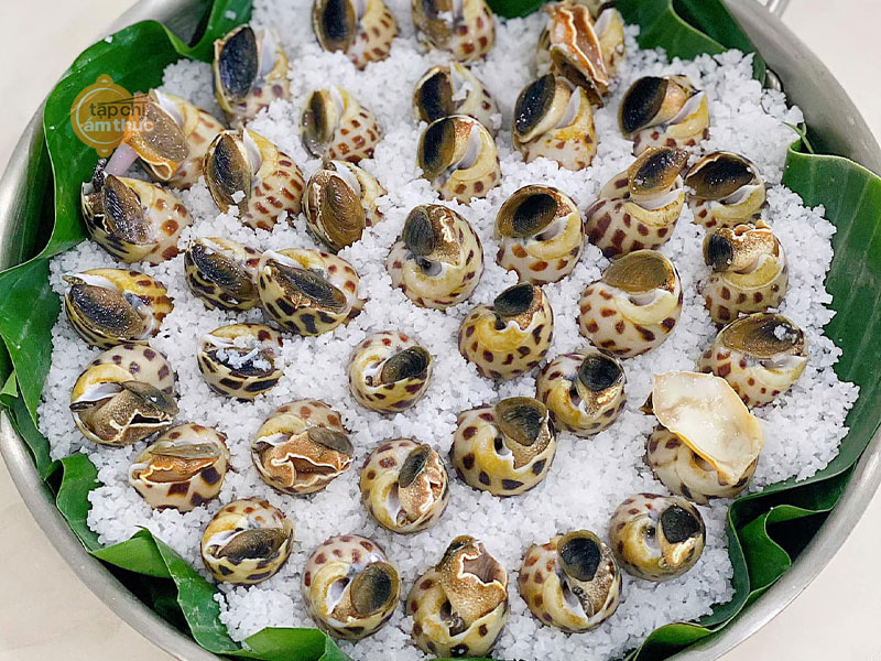 Món ốc hương hấp muối đậm đà và thơm ngon siêu cuốn