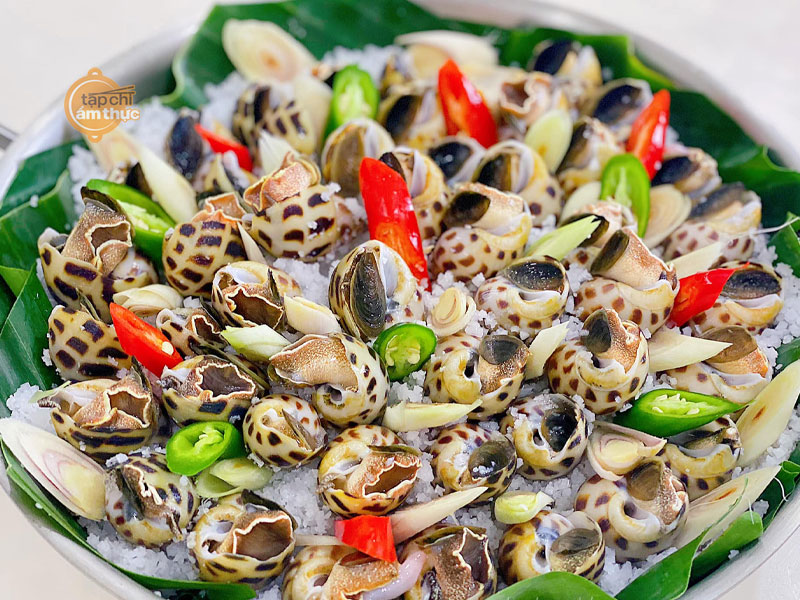Món ốc hương hấp muối đậm đà và thơm ngon siêu cuốn