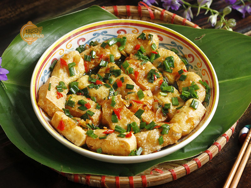 Đậu hũ chiên mắm hành hương vị đặc biệt đầy hấp dẫn