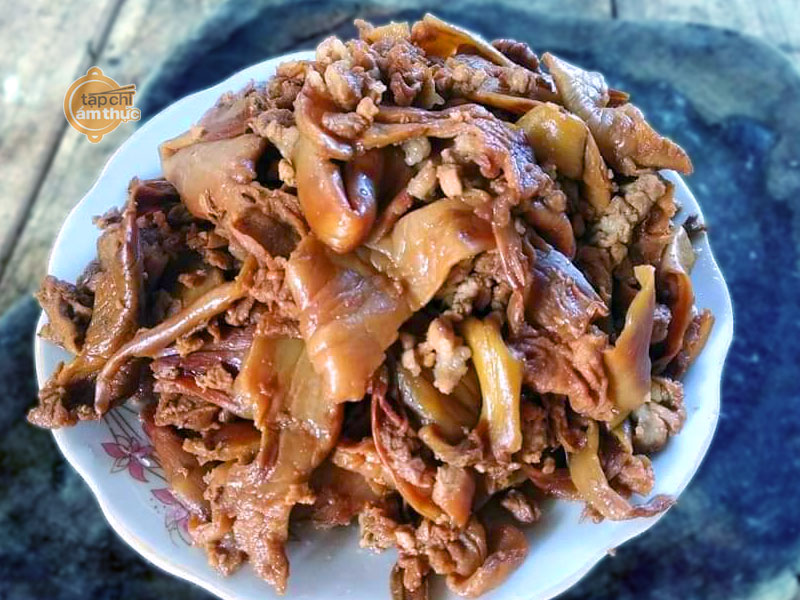 Hoa núc nác xào thịt - hương vị dân dã đậm chất Việt