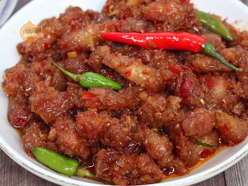 Món ba chỉ xào mắm ruốc ngon đậm đà đón đông Món ba chỉ xào mắm ruốc ngon đậm đà đón đông