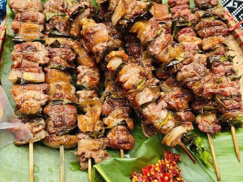 Thịt nướng mắc khén hạt dổi đậm đà hương vị miền núi Việt Bắc