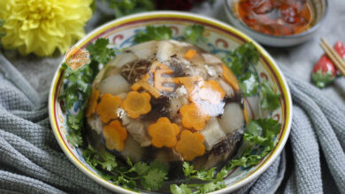 Thịt đông - món ăn truyền thống vào dịp tết của người miền Bắc